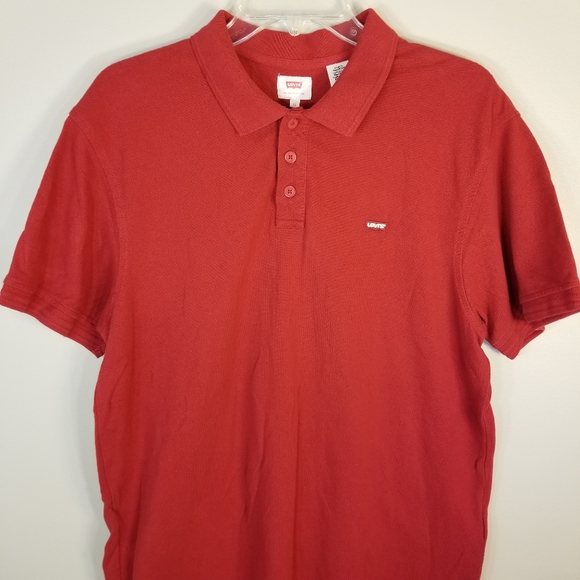 Levi's Red Polo Shirt XL - Picture 11 of 16